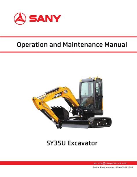 sany sy35u manual